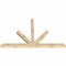 Ekena Millwork Saratoga Rough Sawn Timber Gable Bracket, Douglas Fir, 84"W x 53"H x 4"D x 4"F, 15/12 Pitch GBW084X53X0404SAR00RDF - alternate 2